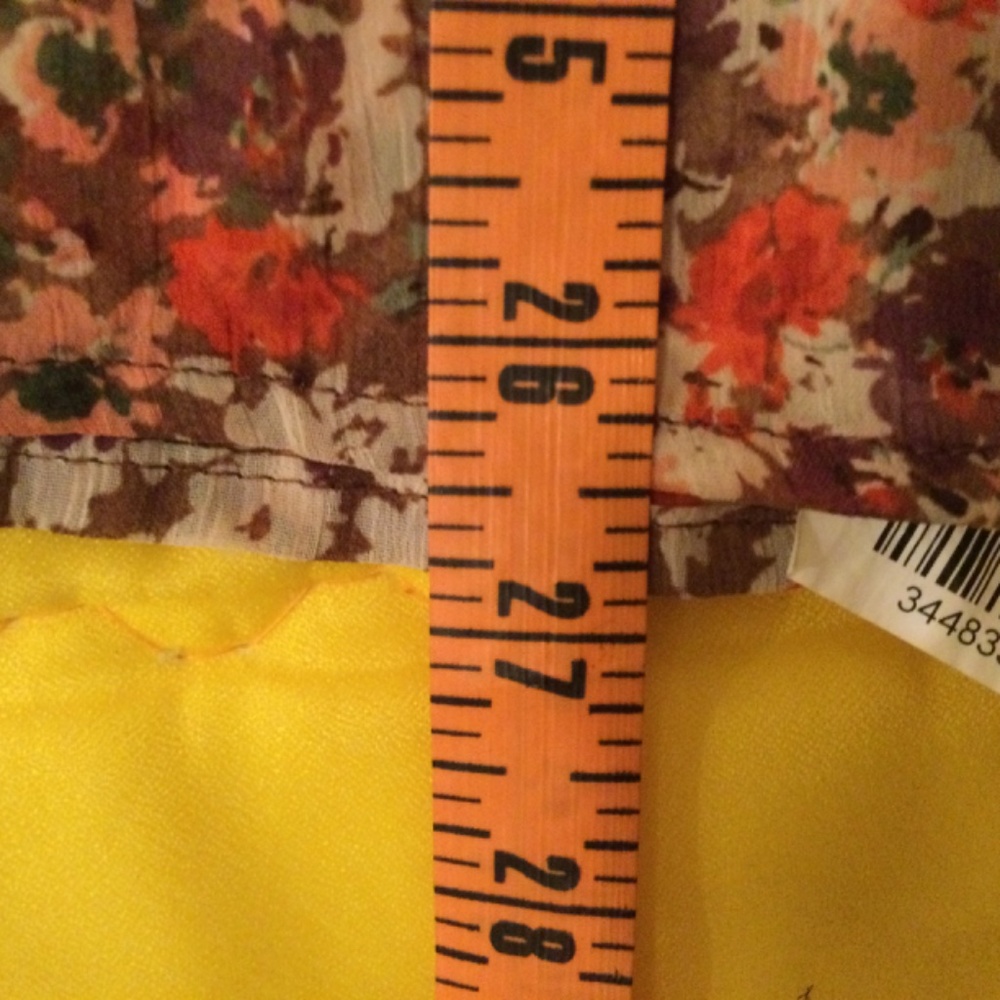 Mossimo Supply Co Floral Sheer Multi Color Blouse - Picture 7 of 11